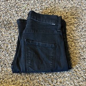 MOTHER Women's Ankle & Cropped Jeans - Black